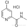 2-Pyridincarbonsäureamid, 4-Chlor-N-methyl-hydrochlorid (1: 1) CAS 882167-77-3